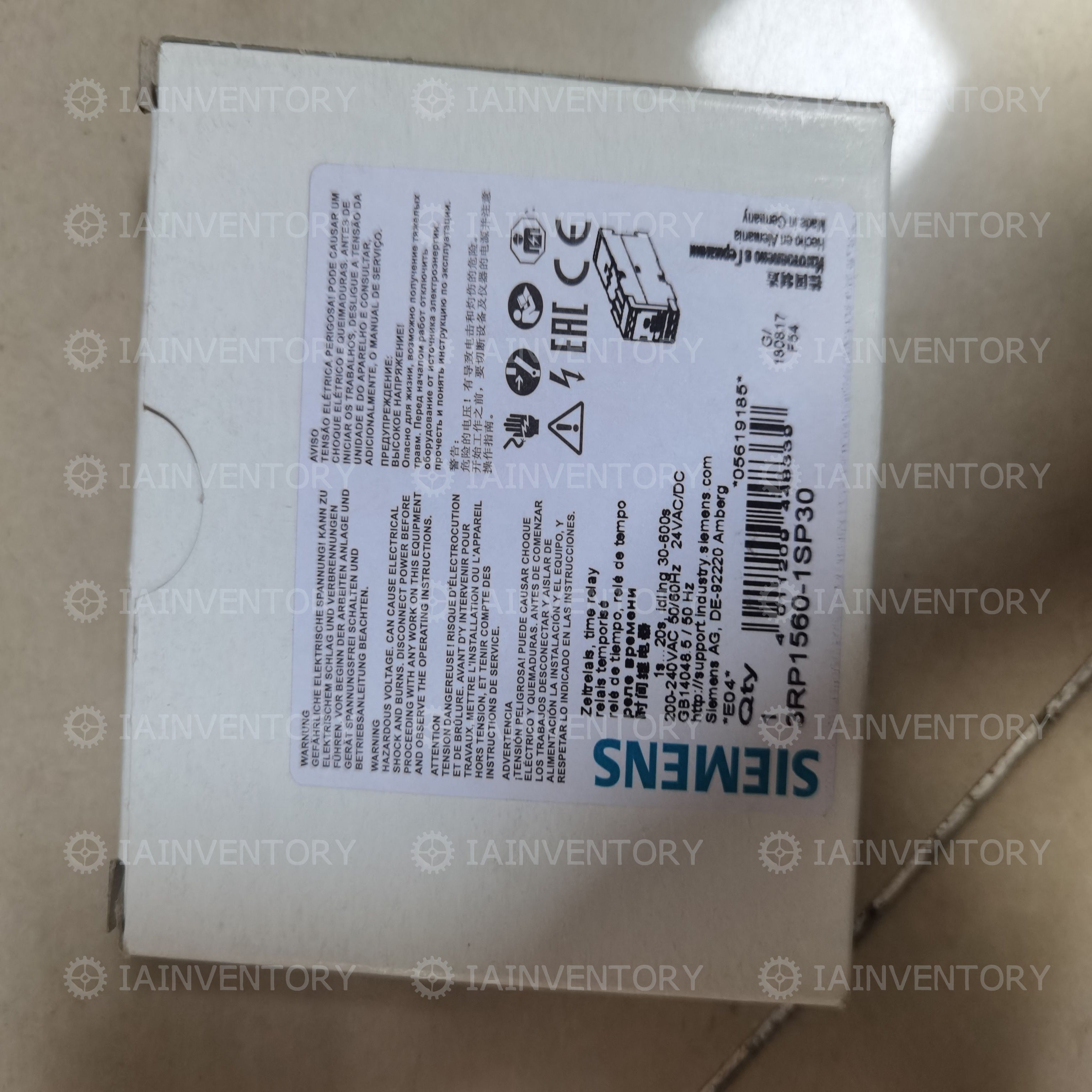 SIEMENS 3RP1560-1SP30 Circuit Breaker