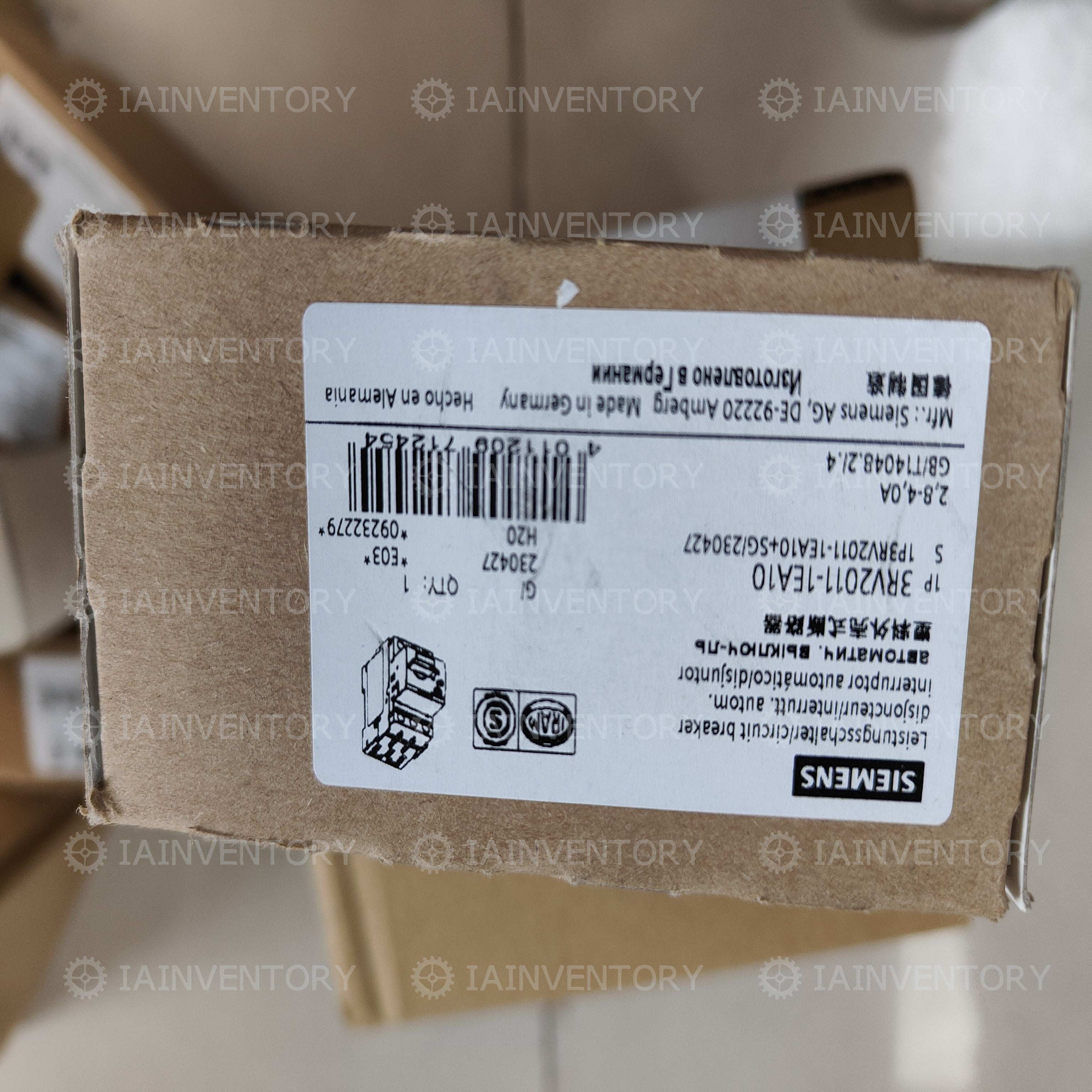 SIEMENS 3RV2011-1EA10 / 3RV20111EA10