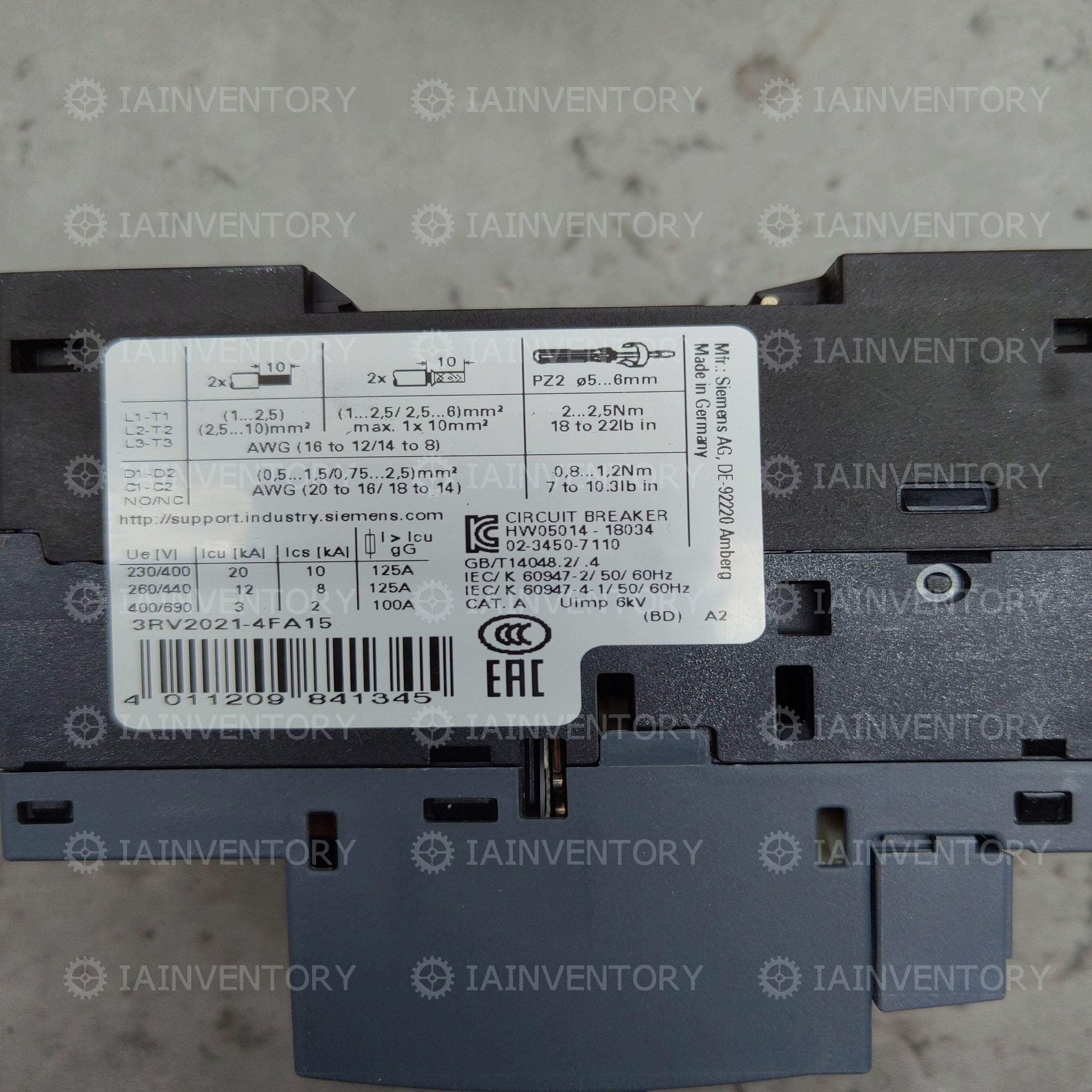 SIEMENS 3RV2021-4FA15