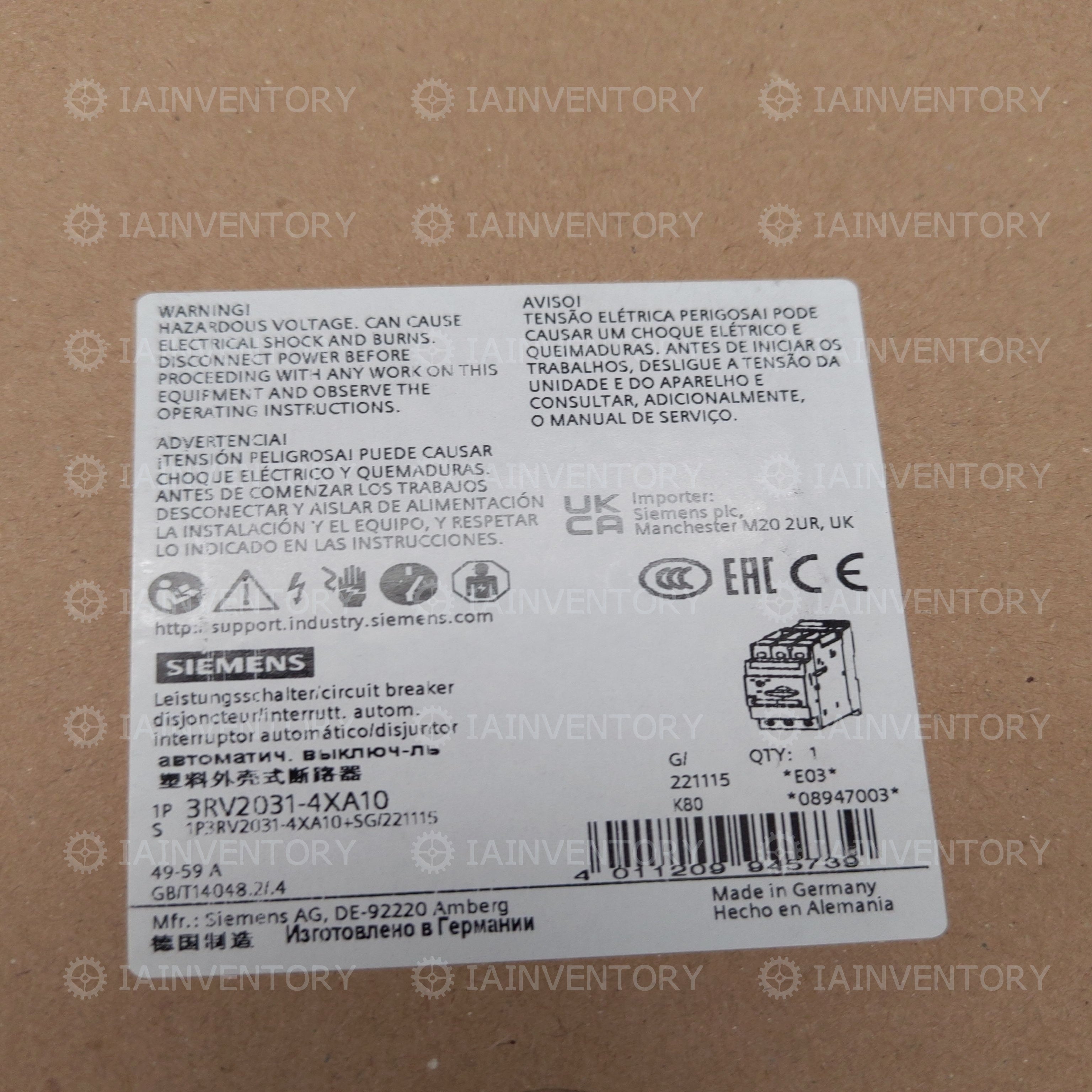 SIEMENS 3RV2031-4XA10