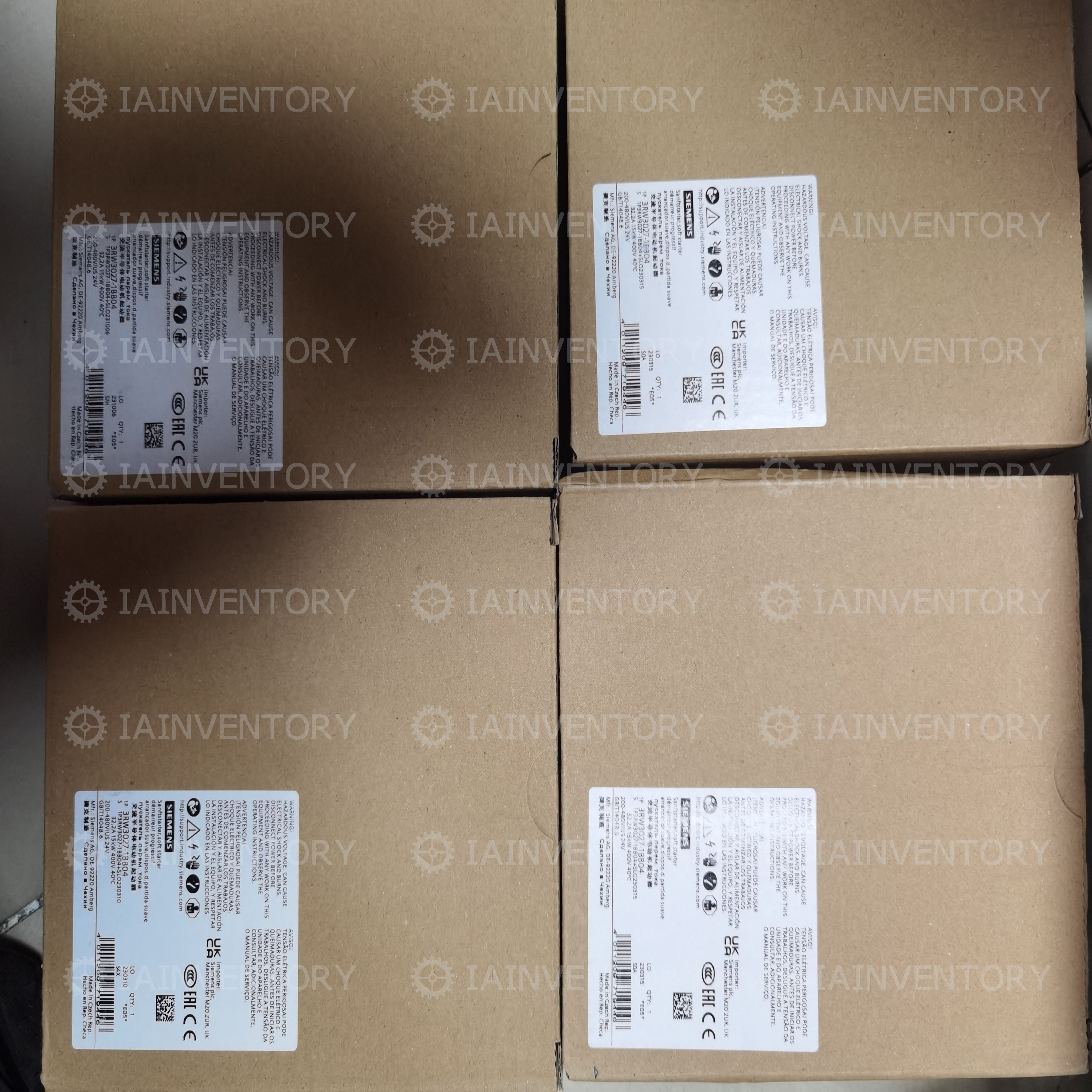 SIEMENS 3RW3027-1BB04 SOFT STARTER 32A 15KW/400V 200-480V AC 24V AC/DC