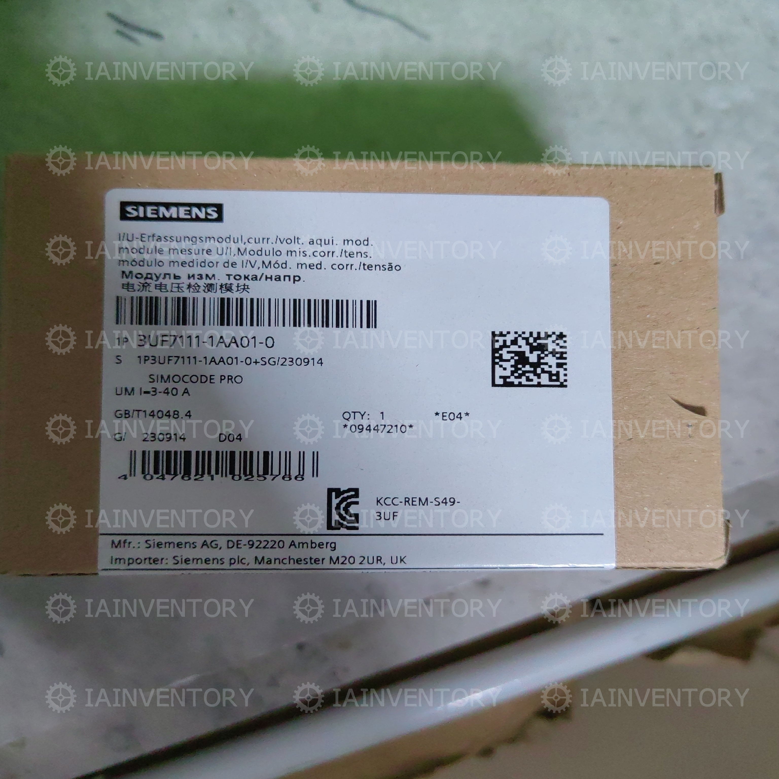 SIEMENS 3UF7111-1AA01-0