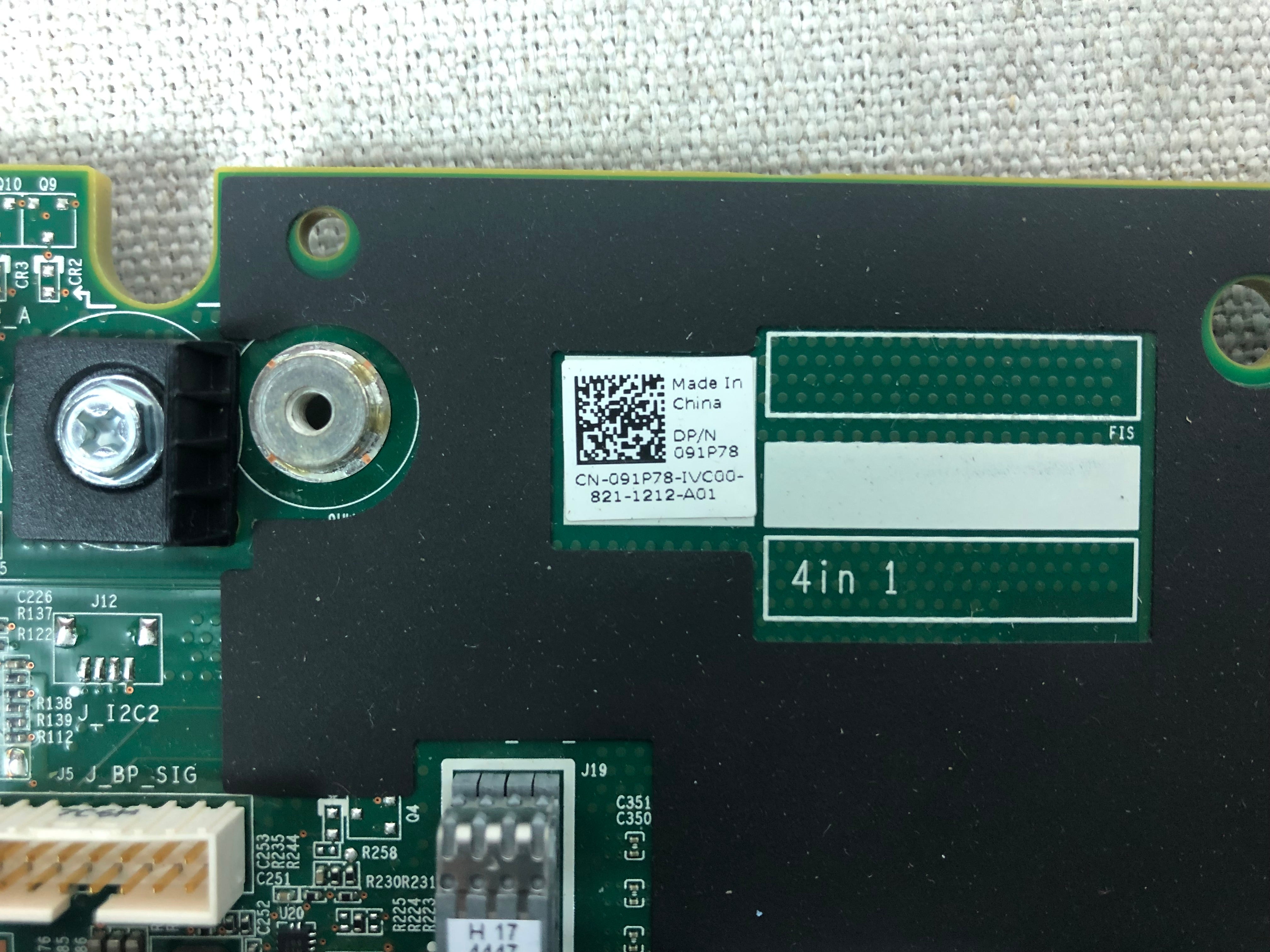 Dell CFKJ5 PowerEdge R640 10x 2.5” SFF Backplane Assembly w Expander Y0DFT 91P78