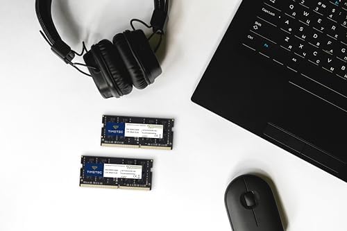 Timetec Premium 32GB KIT(2x16GB DDR4 3200MHz (or 2933MHz or 2666MHz PC4-25600 Non-ECC Unbuffered 1.2V CL22 2Rx8 Dual Rank 260 Pin SODIMM Laptop Notebook PC Computer Memory RAM Upgrade
