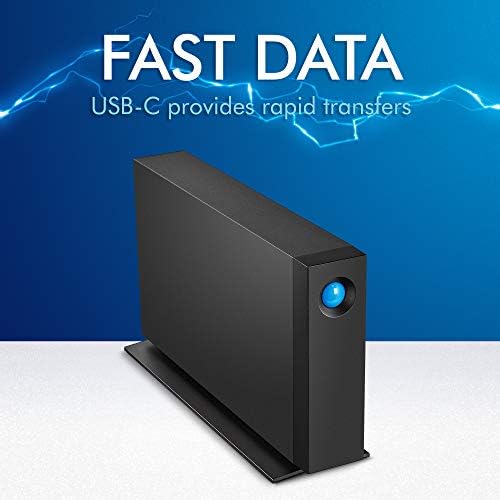 LaCie d2 Professional 10TB External Hard Drive Desktop HDD – USB-C USB 3.0 7200 RPM Enterprise Class Drives, 5 Year Warranty and Recovery Service (STHA10000800