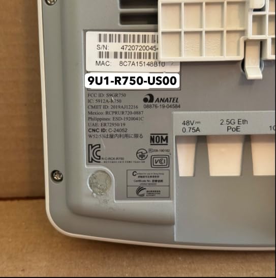 9U1-R750-US00 Ruckus Zoneflex R750 Unleashed Ap