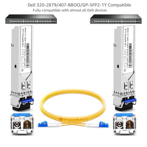 1000BASE-SX SFP Optical Transceiver Module Compatible with HPE Aruba J4858D J4858DCM JL745A Q8N53A ProCurve J4858C J4858B J4858A 850nm 550m DDM Duplex LC MMF 10pcs/Pack