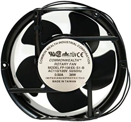 Commonwealth FP-108 EX-S1-B AC 220/240V 50/60HZ 0.22A 38W Metal Cooling Fan