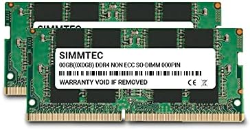 Simmtec RAM 64GB (2x32GB DDR4 3200MHz SODIMM PC4-25600 (PC4-3200AA CL22 1.2V Non-ECC SO-DIMM 260 Pin - Laptop, Notebook & AIO Computer Memory Upgrade Kit