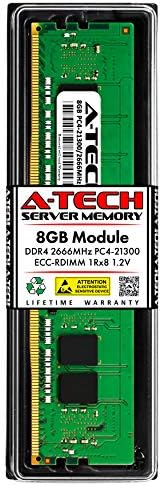 A-Tech 8GB RAM Replacement for Samsung M393A1K43BB1-CTD | DDR4 2666MHz PC4-21300 1Rx8 1.2V ECC RDIMM Registered 288-Pin DIMM Memory Module