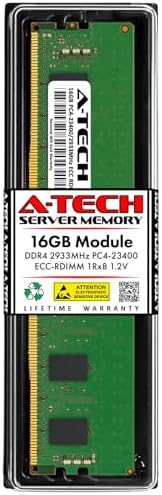 A-Tech 32GB Kit (2x16GB DDR4 3200MHz PC4-25600 ECC RDIMM 2Rx8 Dual Rank 1.2V ECC Registered DIMM 288-Pin Server & Workstation RAM Memory Upgrade Modules (A-Tech Enterprise Series