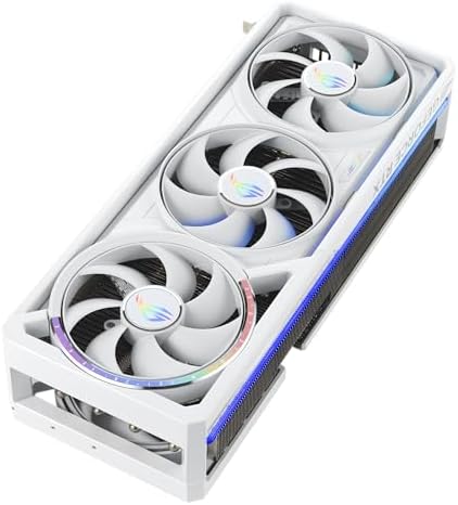 ASUS ROG Astral GeForce RTX 5090 White OC Edition Gaming Graphics Card (PCIe 5.0, 32GB GDDR7, HDMI/DP 2.1, 3.8-slot, 4fan design, Axial-tech fans, patented vapor chamber, Phase-change GPU thermal pad