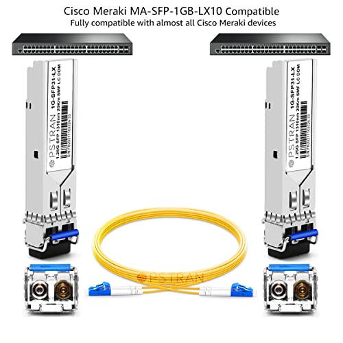 1000BASE-SX SFP Optical Transceiver Module Compatible with HPE Aruba J4858D J4858DCM JL745A Q8N53A ProCurve J4858C J4858B J4858A 850nm 550m DDM Duplex LC MMF 10pcs/Pack