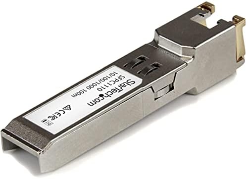 StarTech.com Cisco SFP-GE-T Compatible - Gigabit SFP - 10/100/1000 Mbps - RJ45 Port - 1000Base-T - Copper SFP - GBIC Module