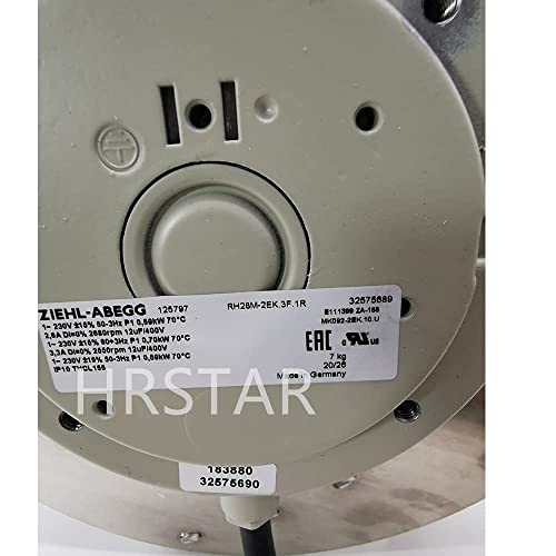 HRSTAR ZIEHL-ABEGG RH28M-2EK.3F.1R Fan for Siemens Servo Motor Cooling Fan 6SY7000-0AE32/6SY7000-0AB68