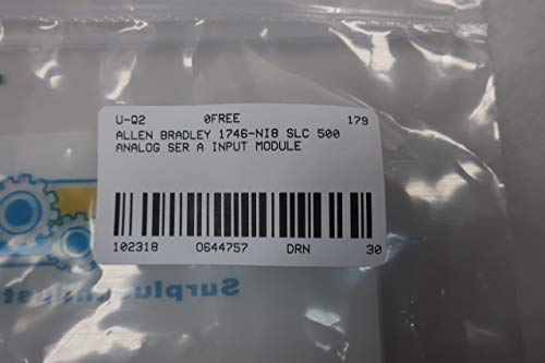 ALLEN BRADLEY 1746-NI8 SLC 500 Analog Input Module SER A D562474