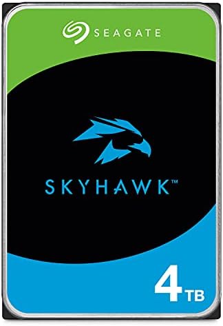 Seagate Skyhawk 4TB Video Internal Hard Drive HDD – 3.5 Inch SATA 6Gb/s 64MB Cache for DVR NVR Security Camera System with Drive Health Management and in-House Rescue Services (ST4000VXZ16/016