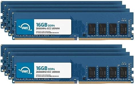 OWC 32GB (2x16GB DDR4 2666MHz PC4-21300 CL19 2RX8 ECC Unbuffered UDIMM 1.2V 288-pin Workstation Server Memory RAM