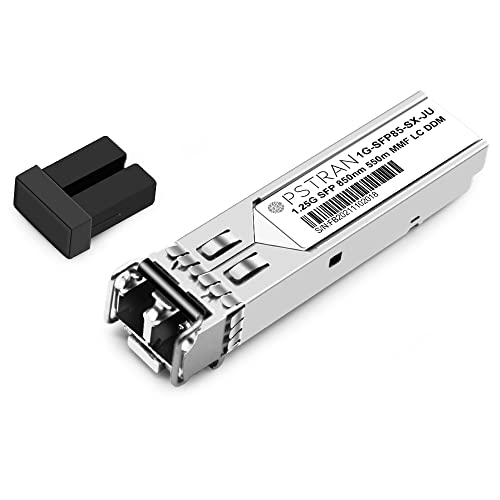 1000BASE-SX SFP Optical Transceiver Module Compatible with HPE Aruba J4858D J4858DCM JL745A Q8N53A ProCurve J4858C J4858B J4858A 850nm 550m DDM Duplex LC MMF 10pcs/Pack