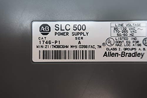 ALLEN BRADLEY 1746-P1 SLC 500 Power Supply Module SER A