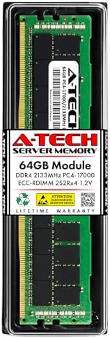 A-Tech 32GB Kit (2x16GB DDR4 3200MHz PC4-25600 ECC RDIMM 2Rx8 Dual Rank 1.2V ECC Registered DIMM 288-Pin Server & Workstation RAM Memory Upgrade Modules (A-Tech Enterprise Series