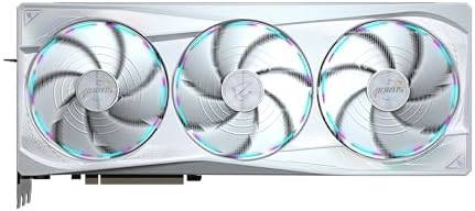 GIGABYTE AORUS GeForce RTX 5090 Master ICE 32G Graphics Card, WINDFORCE Cooling System, 32GB 512-bit GDDR7, GV-N5090AORUSM ICE-32GD Video Card