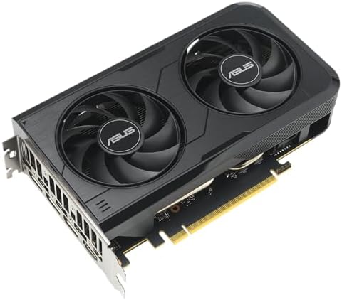 ASUS Dual NVIDIA GeForce RTX 3050 6GB OC Edition Gaming Graphics Card - PCIe 4.0, 6GB GDDR6 Memory, HDMI 2.1, DisplayPort 1.4a, 2-Slot Design, Axial-tech Fan Design, 0dB Technology, Steel Bracket