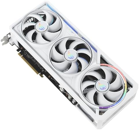 ASUS ROG Astral GeForce RTX 5090 White OC Edition Gaming Graphics Card (PCIe 5.0, 32GB GDDR7, HDMI/DP 2.1, 3.8-slot, 4fan design, Axial-tech fans, patented vapor chamber, Phase-change GPU thermal pad