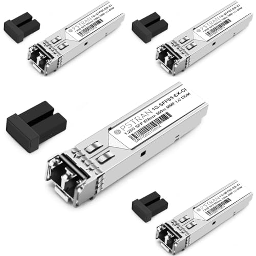 1000BASE-SX SFP Optical Transceiver Module Compatible with HPE Aruba J4858D J4858DCM JL745A Q8N53A ProCurve J4858C J4858B J4858A 850nm 550m DDM Duplex LC MMF 10pcs/Pack