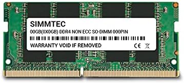 Simmtec RAM 64GB (2x32GB DDR4 3200MHz SODIMM PC4-25600 (PC4-3200AA CL22 1.2V Non-ECC SO-DIMM 260 Pin - Laptop, Notebook & AIO Computer Memory Upgrade Kit