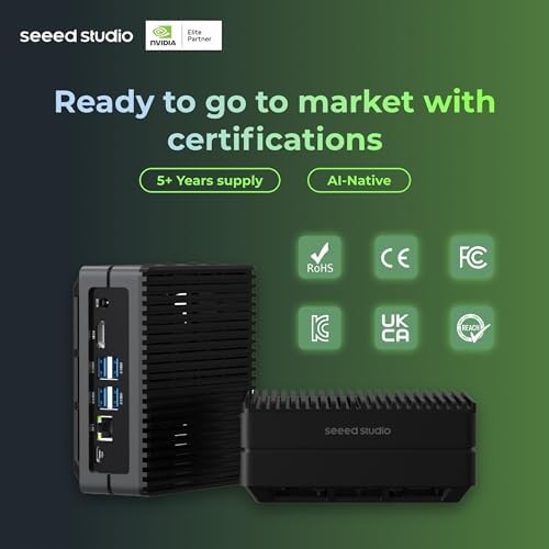 reComputer J4011-Edge AI Device with NVIDIA Jetson Orin™ NX 8GB Module, 4xUSB 3.2, M.2 Key E & Key M Slot, Aluminum case, Pre-Installed Jetpack System with NVIDIA Jetpack™ on 128GB NVMe SSD