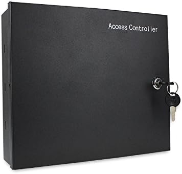 MENGQI-CONTROL 4 Doors Access Control System Core Control Components Metal 5A 110V-240V Power Supply Box and 4 Doors TCP/IP Access Control Panel Wiegand Controller,Computer Based Software,Remote Open