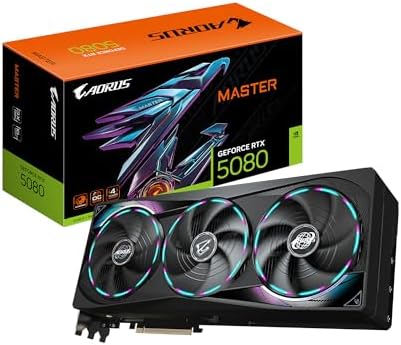 GIGABYTE GeForce RTX 5080 Gaming OC 16G Graphics Card, WINDFORCE Cooling System, 16GB 256-bit GDDR7, GV-N5080GAMING OC-16GD Video Card