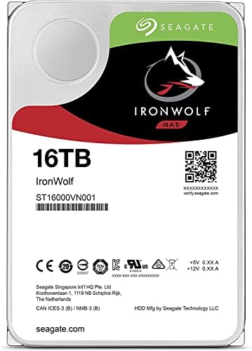 Seagate IronWolf 16TB ST16000VN001 - Label View | Alo Tech Solutions