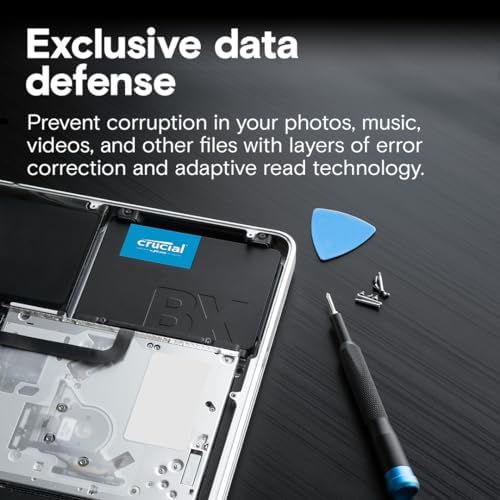 Crucial BX500 1TB 3D NAND SATA 2.5-Inch Internal SSD, up to 540MB/s - CT1000BX500SSD1, Solid State Drive