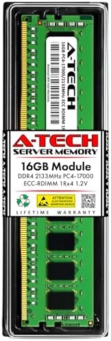A-Tech 32GB Kit (2x16GB DDR4 3200MHz PC4-25600 ECC RDIMM 2Rx8 Dual Rank 1.2V ECC Registered DIMM 288-Pin Server & Workstation RAM Memory Upgrade Modules (A-Tech Enterprise Series