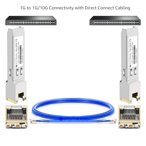 1000BASE-SX SFP Optical Transceiver Module Compatible with HPE Aruba J4858D J4858DCM JL745A Q8N53A ProCurve J4858C J4858B J4858A 850nm 550m DDM Duplex LC MMF 10pcs/Pack