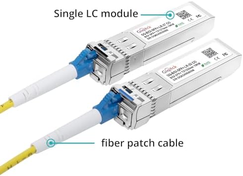 10GBASE-BX60-UD BiDi SFP+ Module, TX 1270nm/1330nm, RX 1330nm/1270nm, 60km DOM Simplex LC/UPC SMF Optical Transceiver Networking Mini Gbic for Dell GP-SFP-10GBX-U-60/ GP-SFP-10GBX-D-60