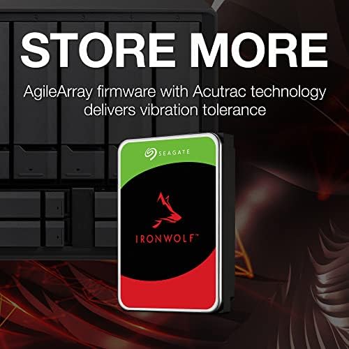 Seagate IronWolf 8TB NAS Internal Hard Drive HDD – 3.5 Inch SATA 6Gb/s 7200 RPM 256MB Cache for RAID Network Attached Storage – Frustration Free Packaging (ST8000VNZ04/N004