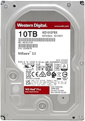 Western Digital 16TB WD Red Pro NAS Internal Hard Drive HDD - 7200 RPM, SATA 6 Gb/s, CMR, 512 MB Cache, 3.5" - WD161KFGX