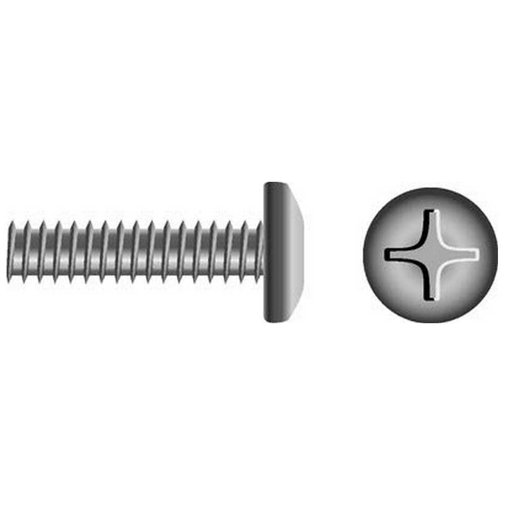 Seachoice MP0825SC Stainless Steel Phillips Machine Screw Pan Head