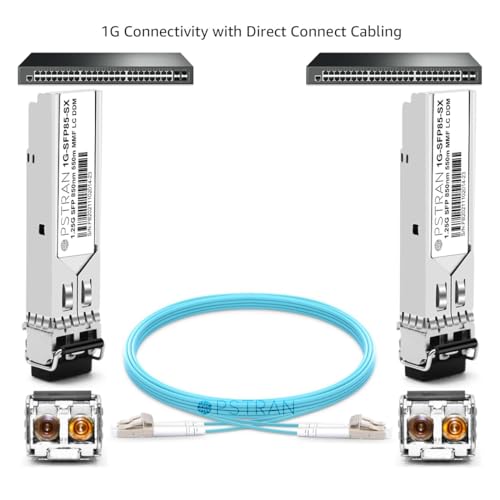 1000BASE-SX SFP Optical Transceiver Module Compatible with HPE Aruba J4858D J4858DCM JL745A Q8N53A ProCurve J4858C J4858B J4858A 850nm 550m DDM Duplex LC MMF 10pcs/Pack