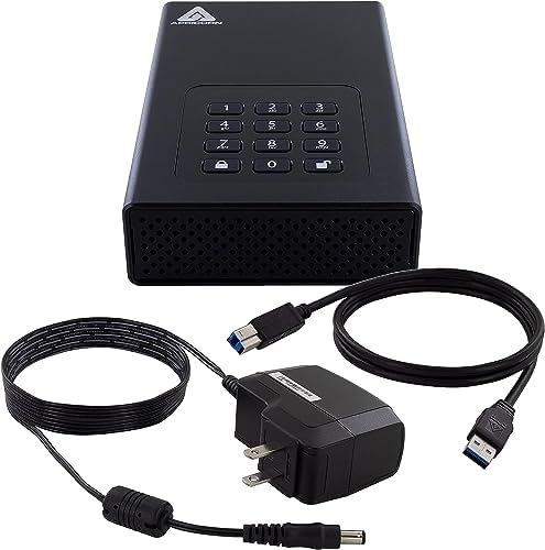 Apricorn 2TB Aegis Padlock DT 256-Bit Encrypted USB 3.0 Hard Drive (ADT-3PL256-2000