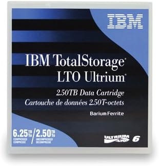 IBM LTO Ultrium-6 2.5TB/6.25TB (BaFe Labeled Library Pack 20/PK