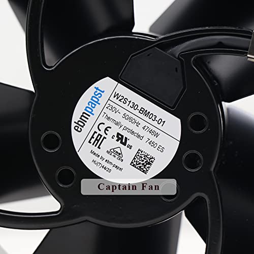 W2S130-BM03-01 for Ebm Papst Fans AC 230V 47/46W Axial Cooling Fan for Control Cabinet