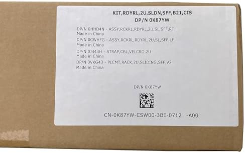 BestParts New 2U Long Sliding Ready Rail Kit Compatible with Dell Poweredge R550 R750XS R760 R760XS R7615 R7625 T7960 T7960XL HS5620 K87YW in Box|B0D3V68BSK