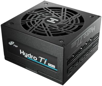 FSP Hydro Ti PRO 1000W Power Supply, 80 Plus Titanium, ATX3.1/PCIe 5.1, Full Modular, 10 Year Warranty (HTI-1000M-GEN5