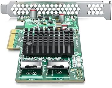 PCIe 3.0 x8 12G External SAS/SATA HBA RAID Controller Card, Broadcom 3008 Chip, Compatible with LSI 9300-8E, Mini SAS HD (SFF-8644 Connector, for Server/Storage Expansion
