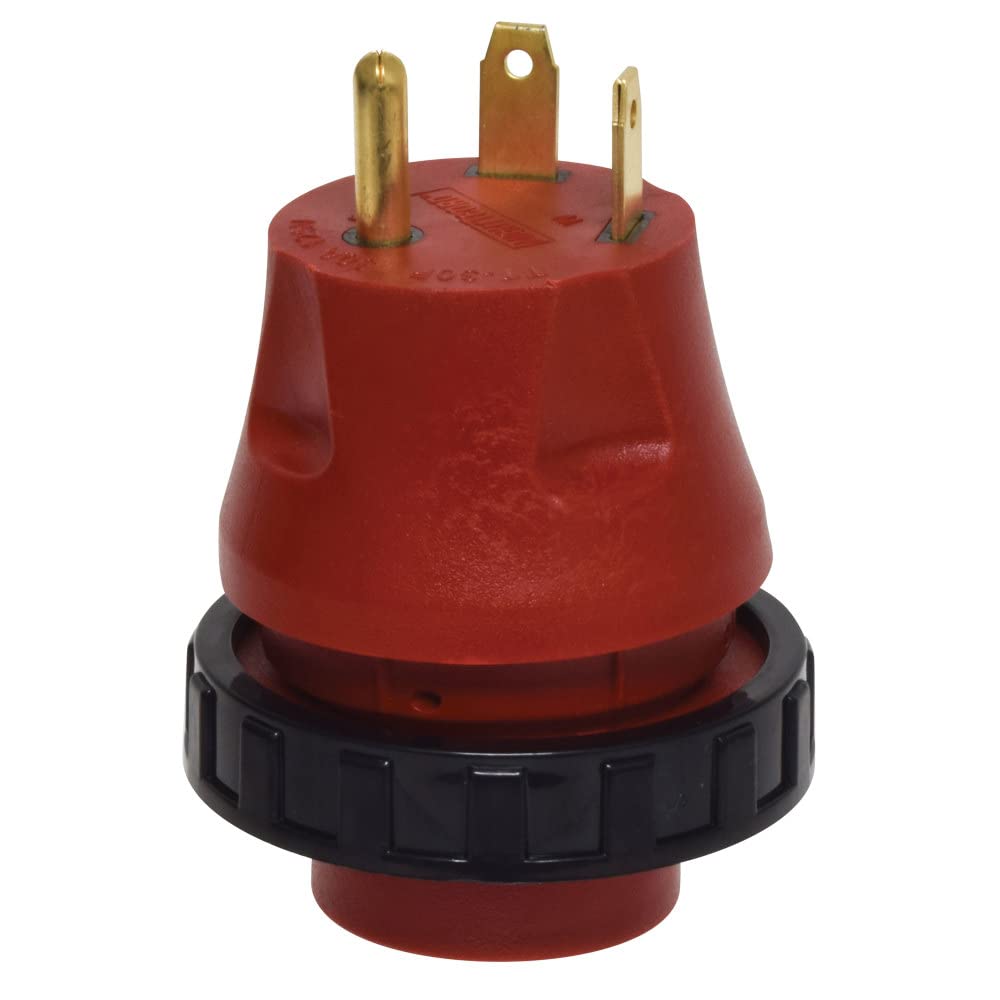 Valterra A10-3030DAVP Mighty Cord RV Electrical Adapter Plug & Locking Ring