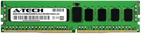 A-Tech 64GB Kit (2x32GB DDR4 3200MHz PC4-25600 ECC RDIMM 2Rx4 Dual Rank 1.2V ECC Registered DIMM 288-Pin Server & Workstation RAM Memory Upgrade Modules (A-Tech Enterprise Series